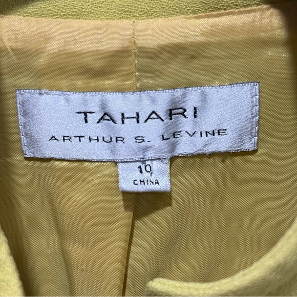 Structured Mandarin Collar Career Blazer Jacket Womens 10 Office Workwear Tahari - Picture 4 of 11